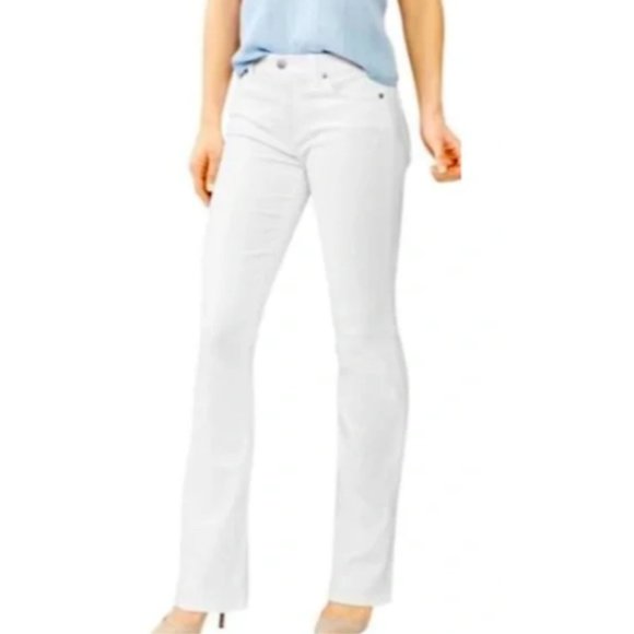 GAP 1969 Long & Lean Premium White Denim Bootcut Jeans - Picture 2 of 3